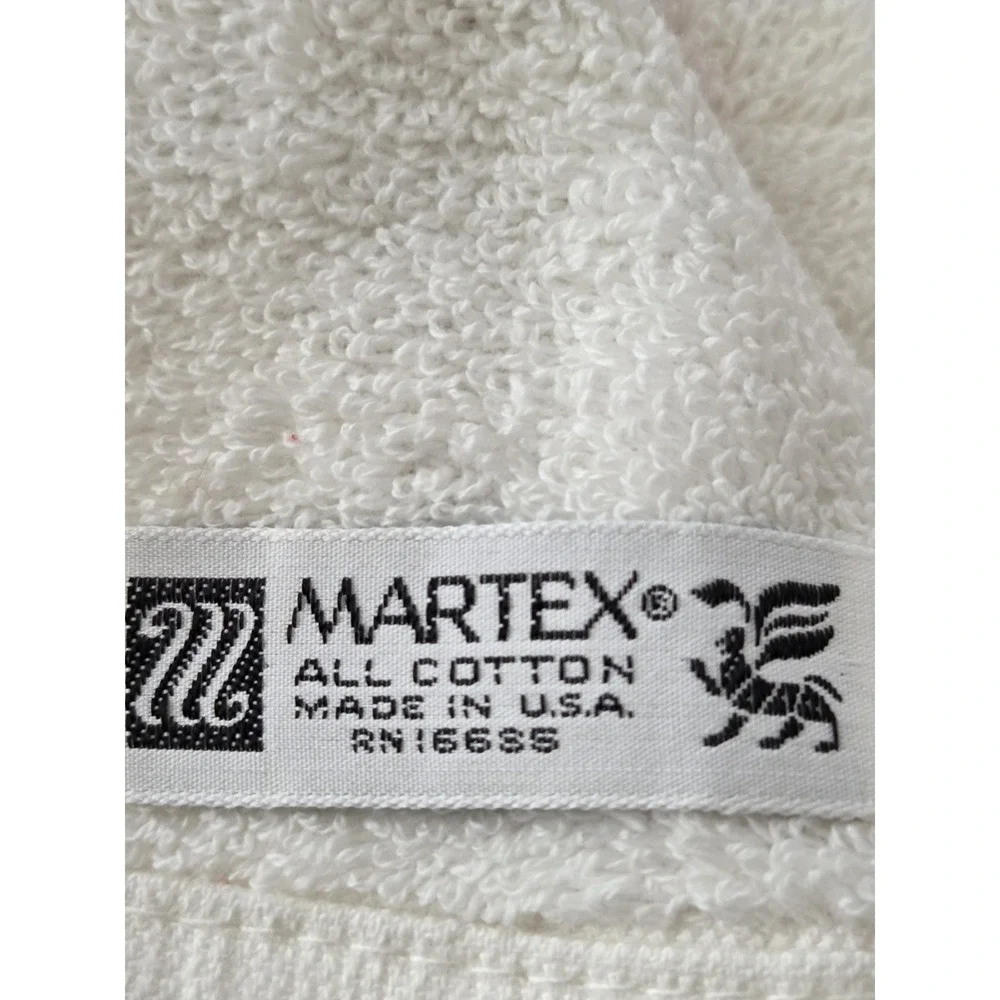 Vtg Martex‎ Roses Four Piece Bath Towel Set Floral Wash Cloths Vibrant Victorian